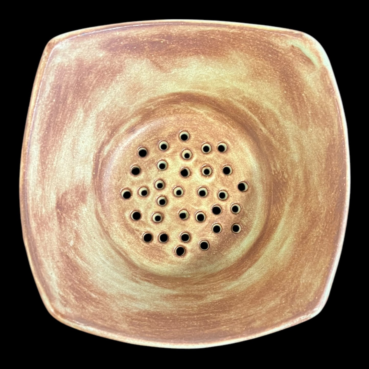 Earthy Matte Fern Berry Bowl in Sage and Rust