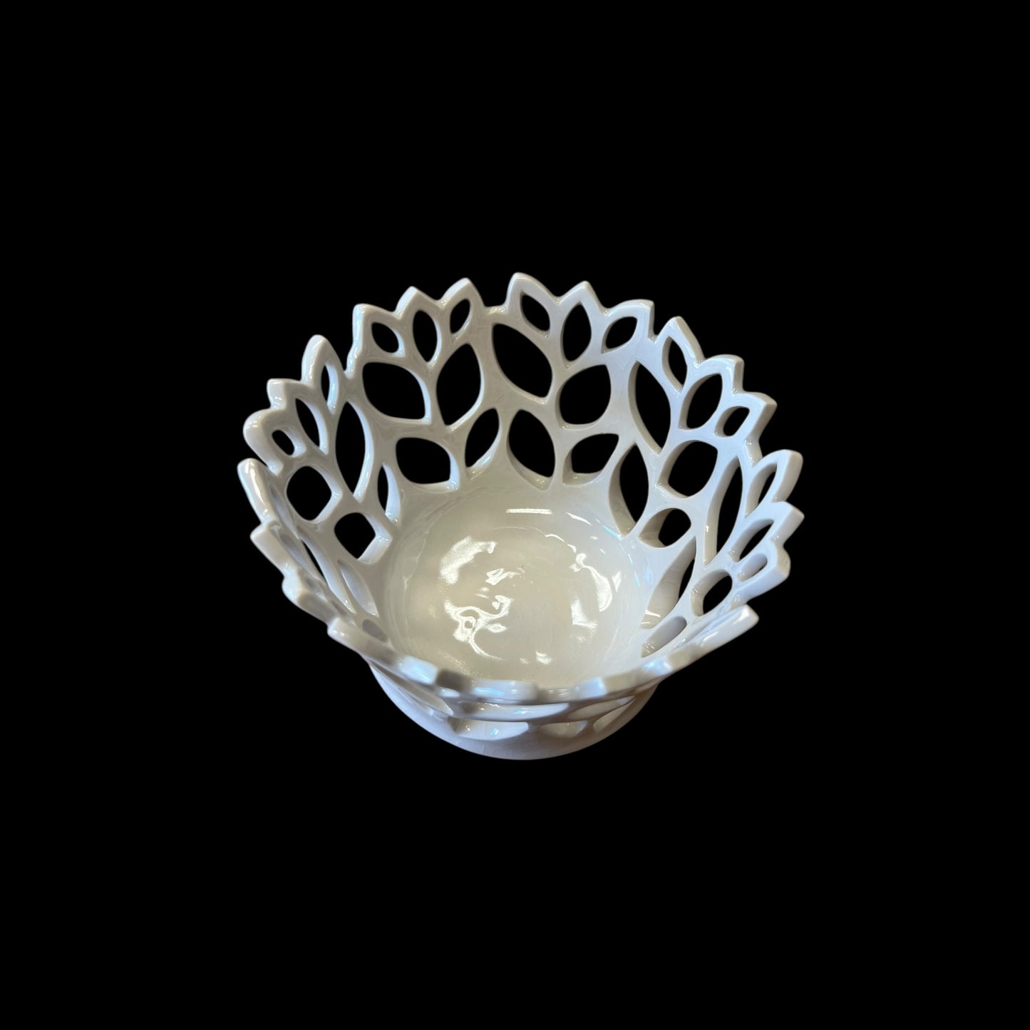 White Canopy Incised Bowl #1