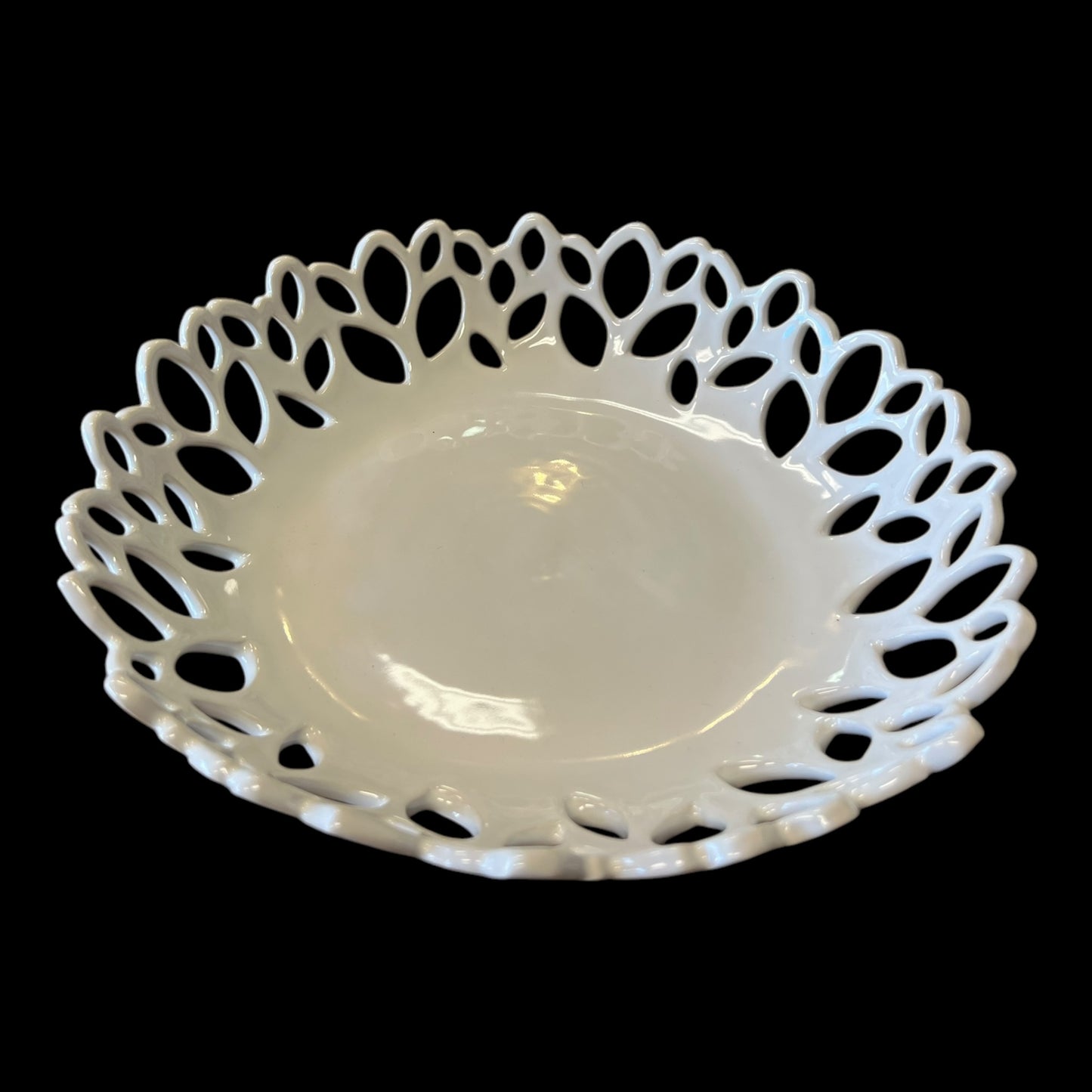 White Canopy Incised Platter