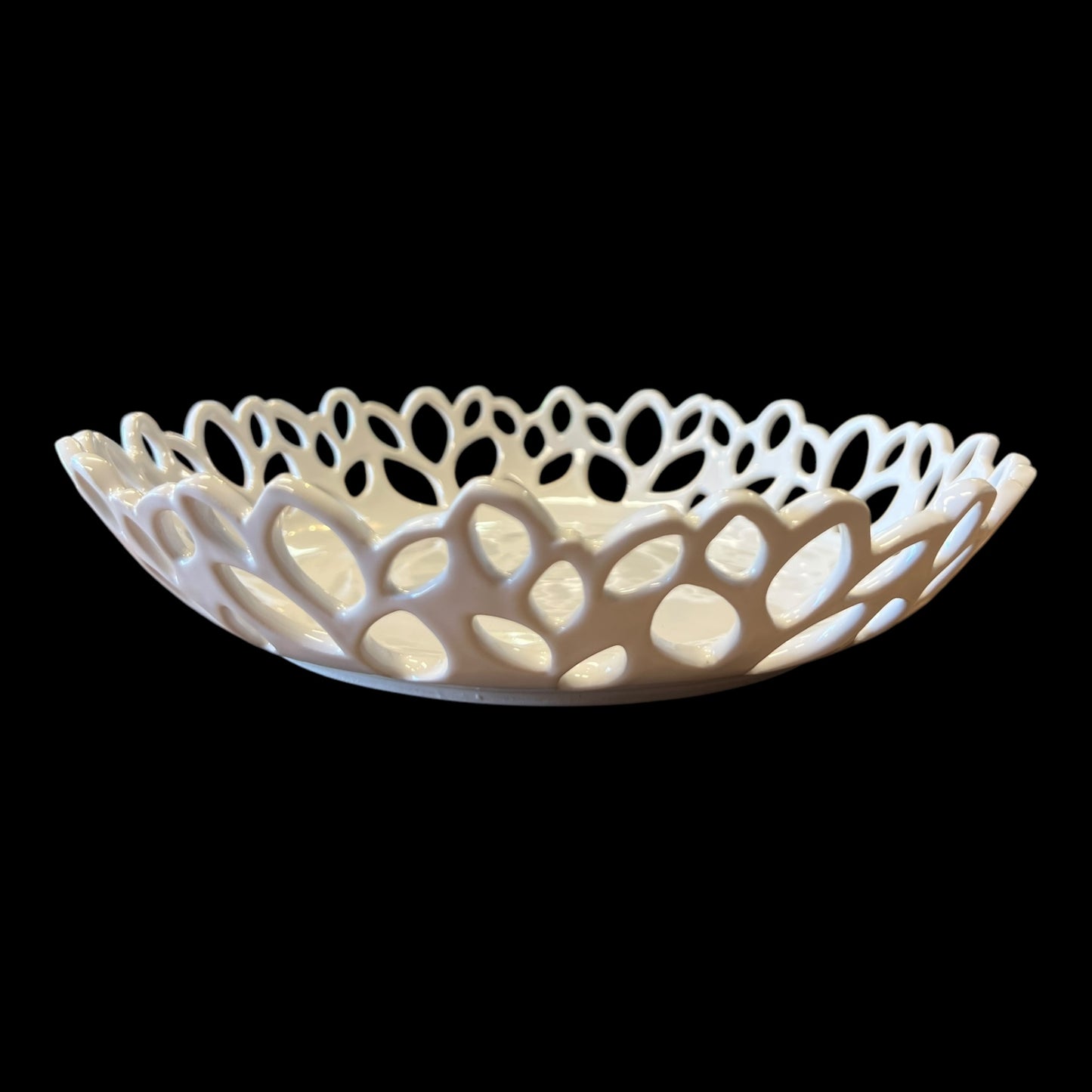 White Canopy Incised Platter