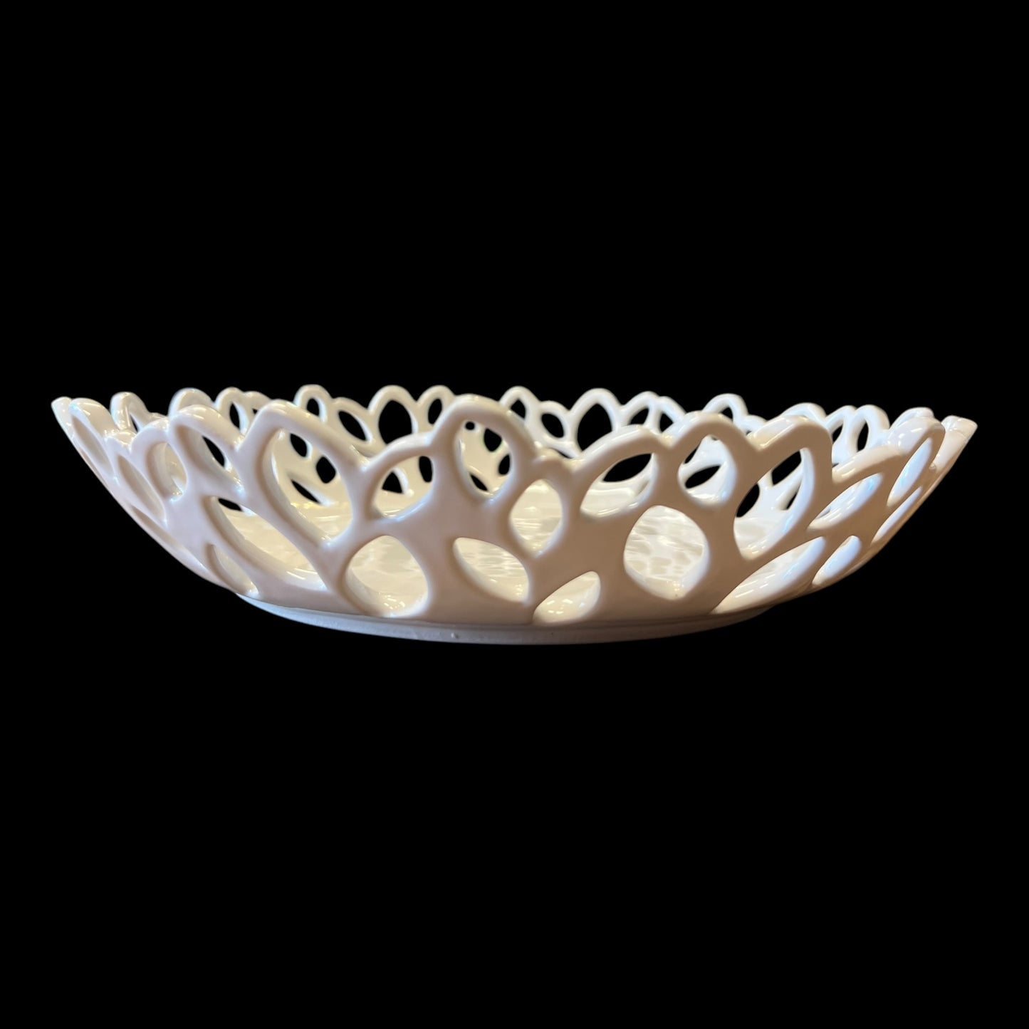 White Canopy Incised Platter