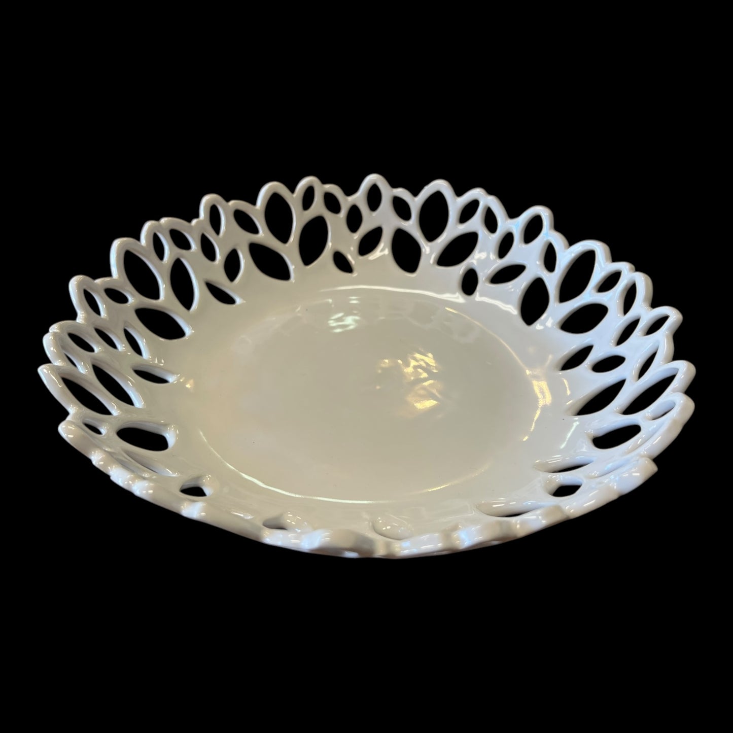 White Canopy Incised Platter