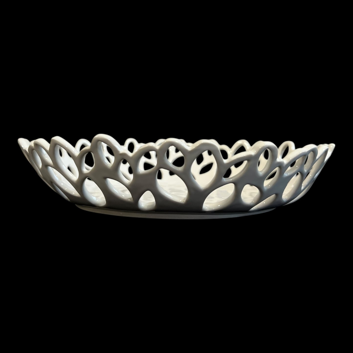 White Canopy Incised Platter