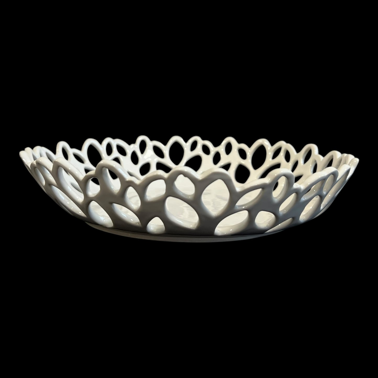 White Canopy Incised Platter