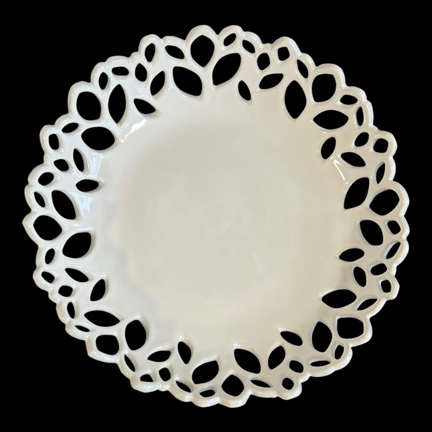 White Canopy Incised Platter