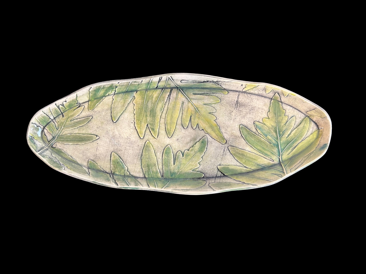 Fern Wide Leaves Platter