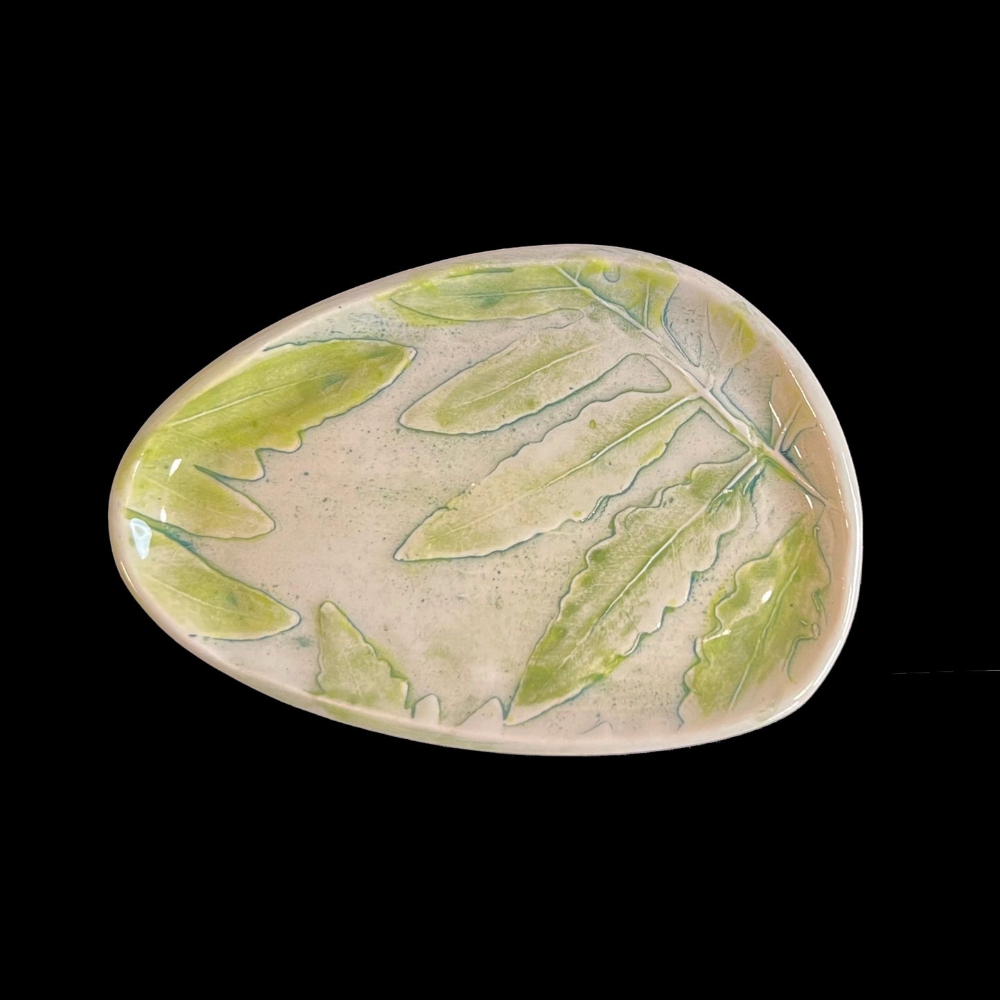 Embossed Fern Plate