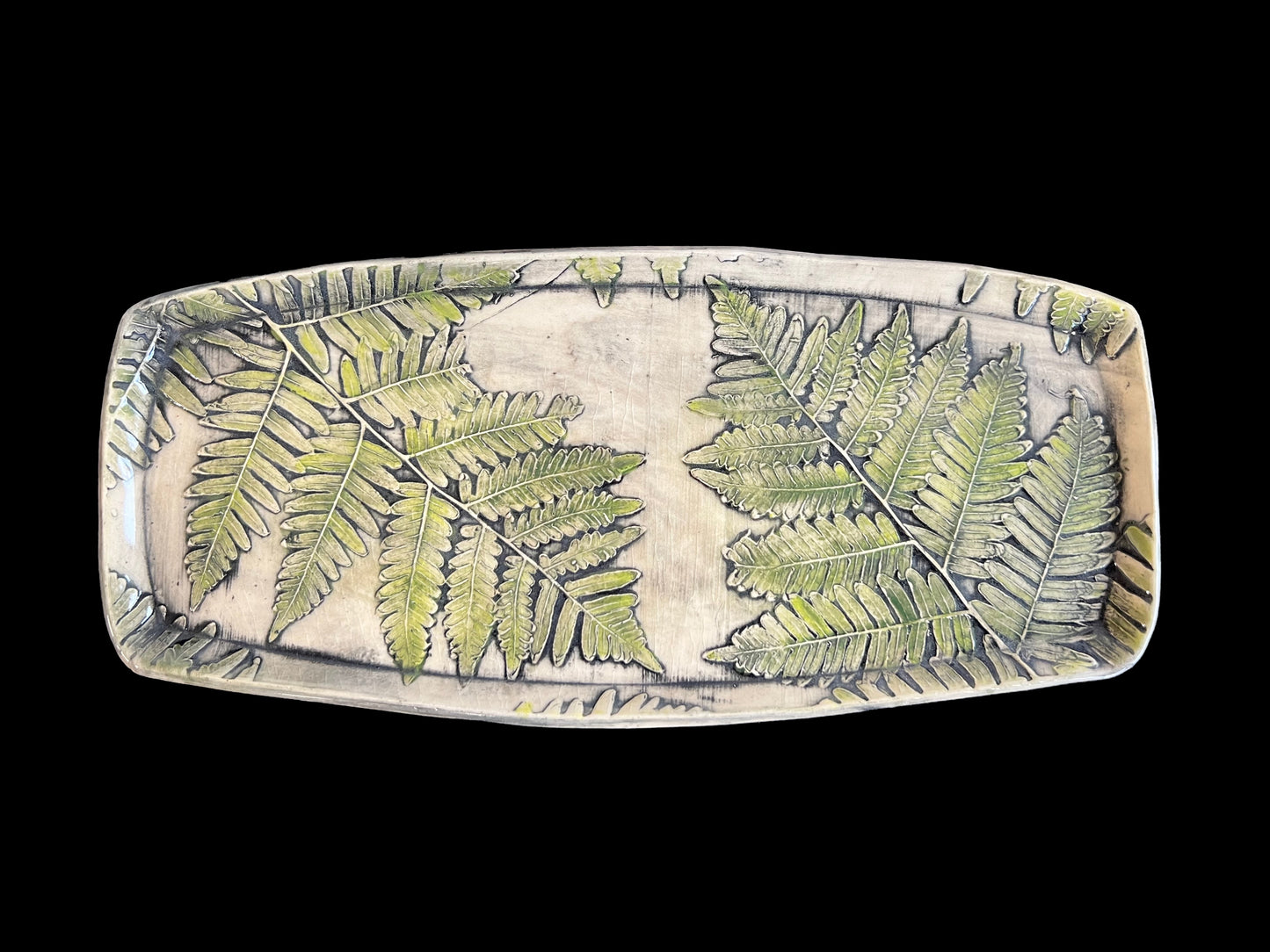 Embossed Fern Plate