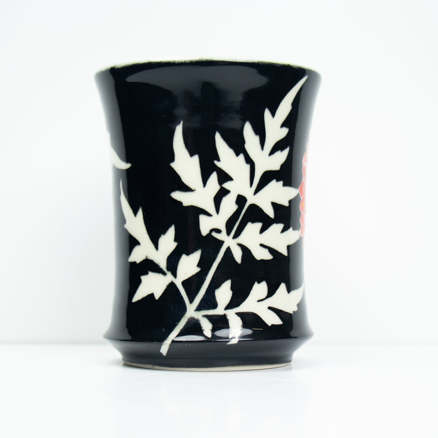 Red Dahlia Flower Tumbler