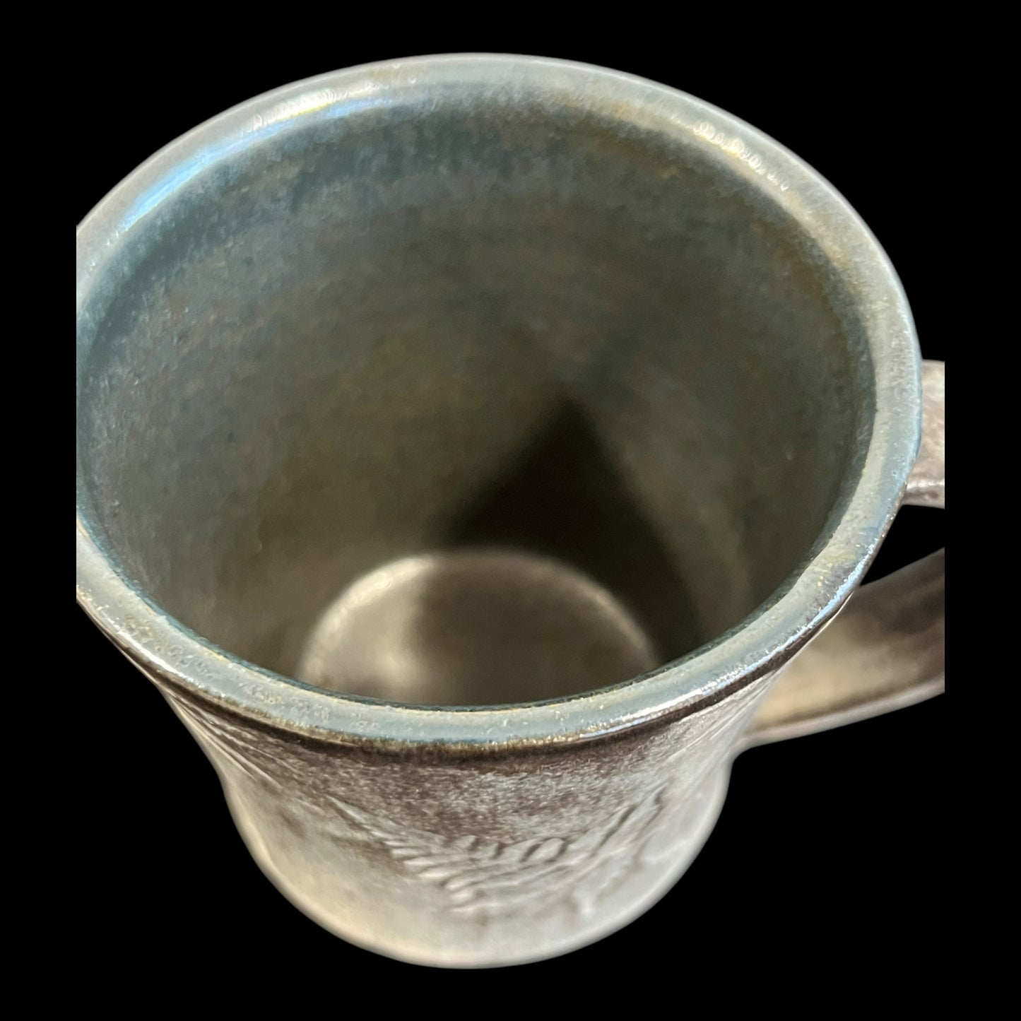 Earthy Matte Fern Mug in Stone