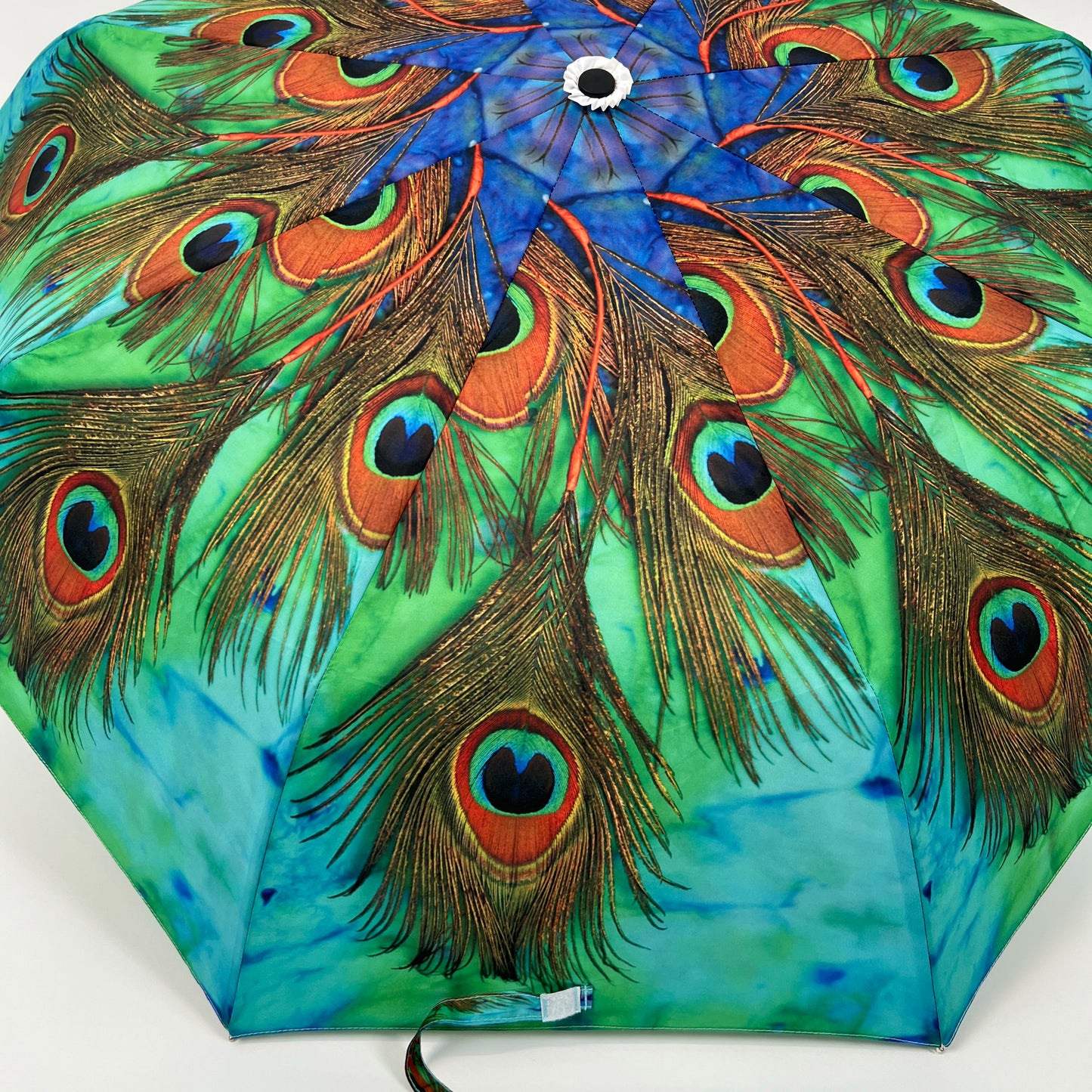 Turquoise Peacock Umbrella