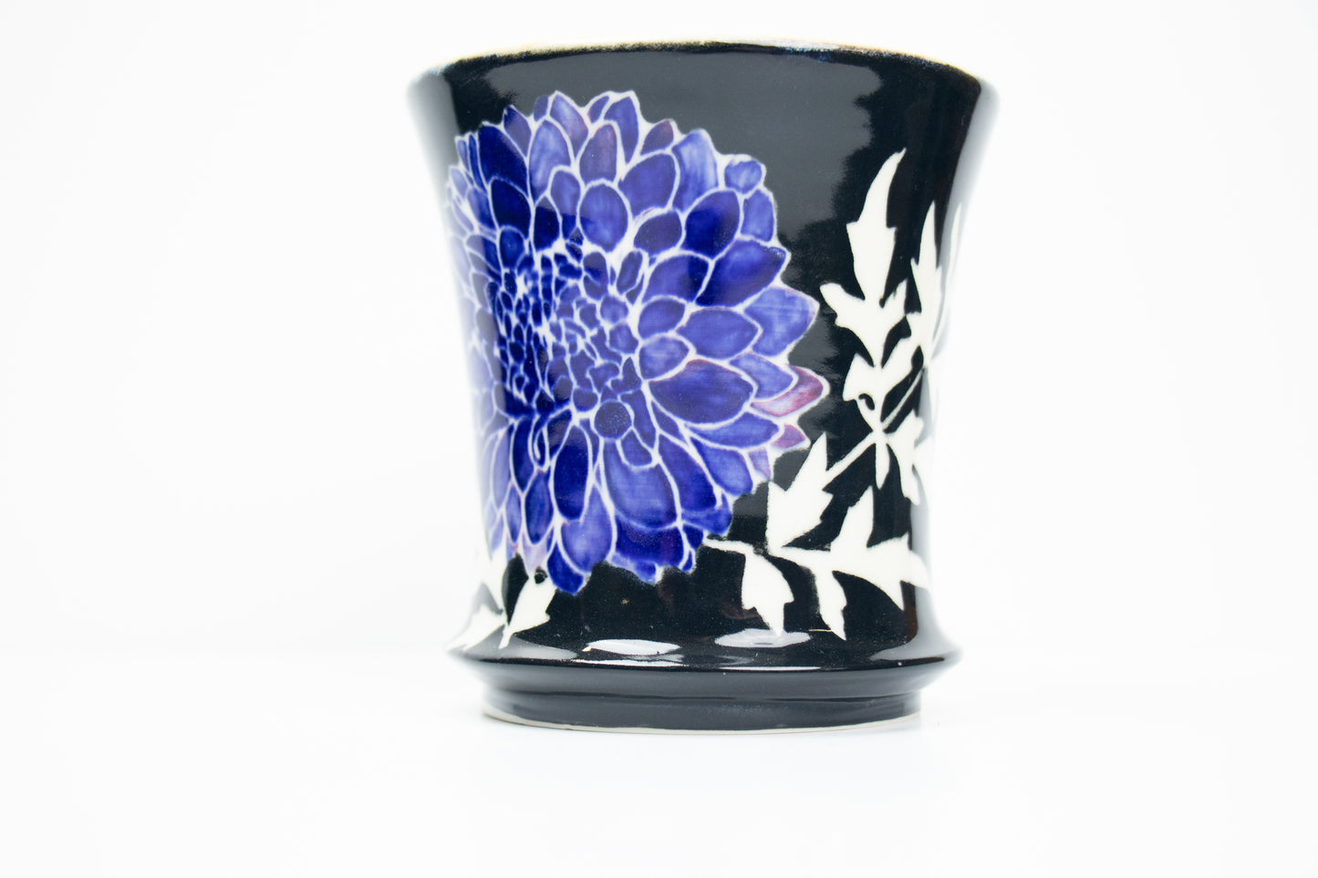 Blue Dahlia Flower Mug