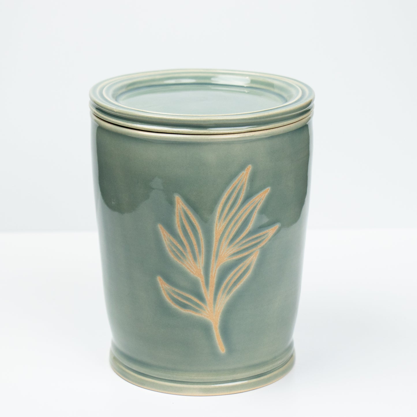 Fog Leaf Canister with Lid